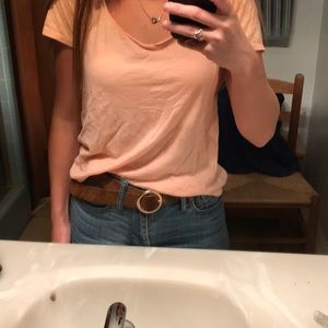 Peach soft tee